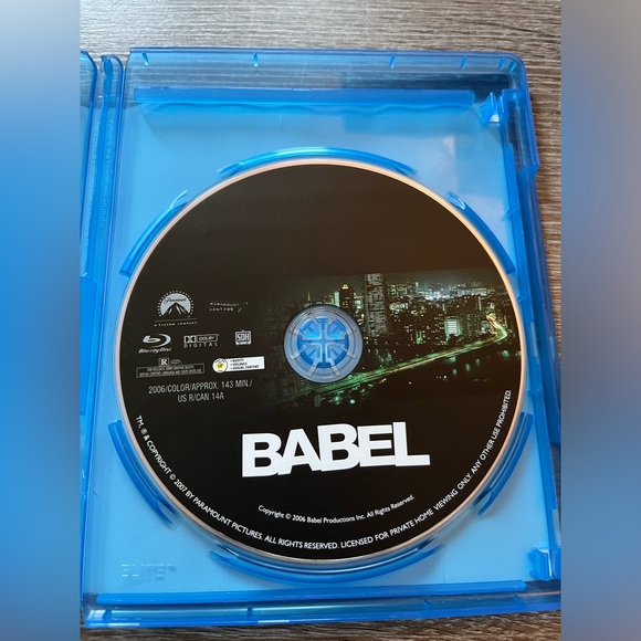 📀 3/$15 or 4/$20 📀 Babel Bluray - Picture 3 of 3